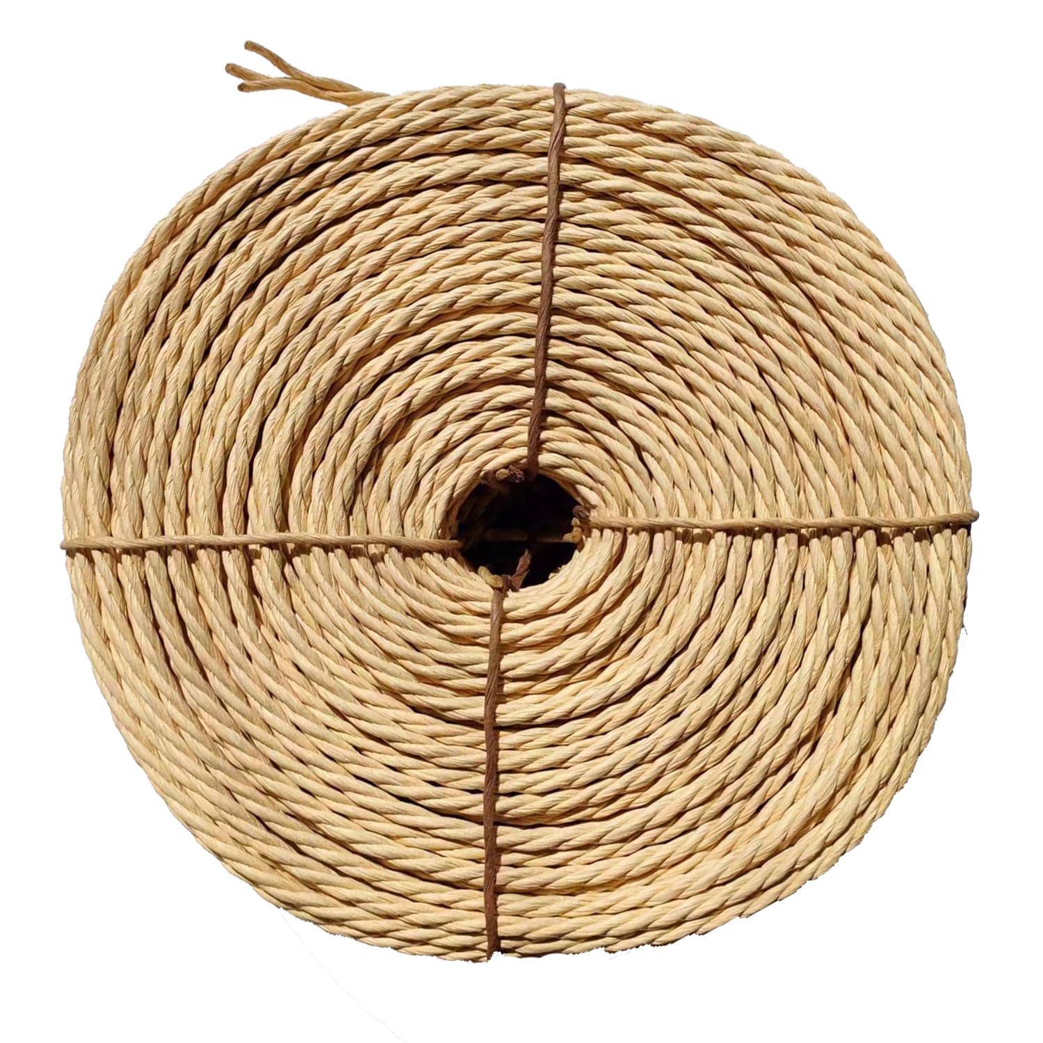 Cuerda de papel kraft de 5 mm x 100 metros para rascador de gatos, árbol, jardín, encuadernación, manualidades, material de embalaje