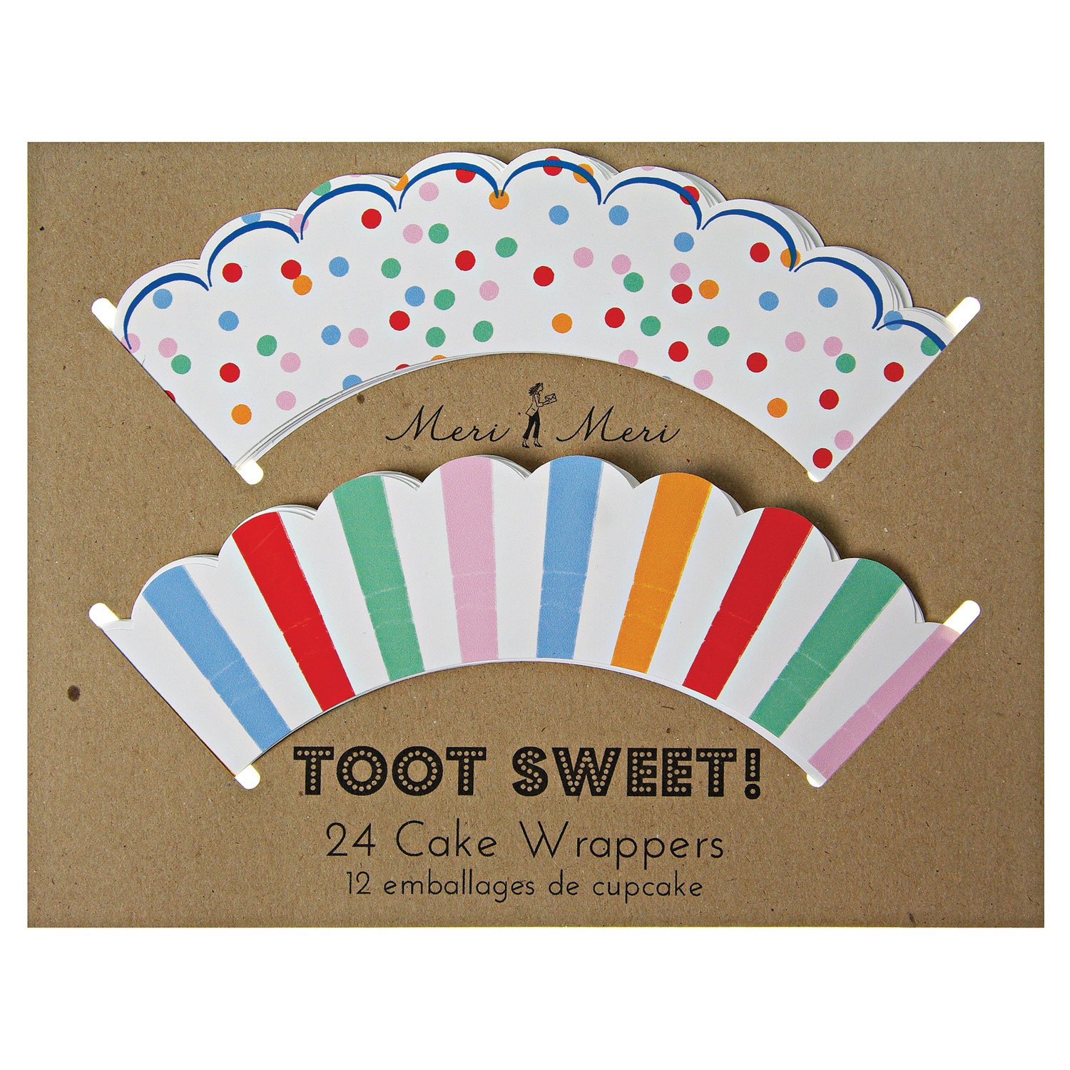 24 Toot Sweet Cupcake Wrappers