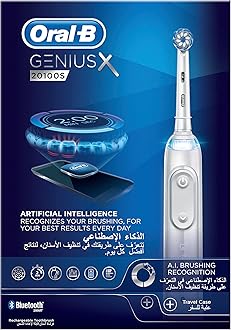 Genius X Electric Toothbrush with Artificial Intelligence, Rechargeable, White Color