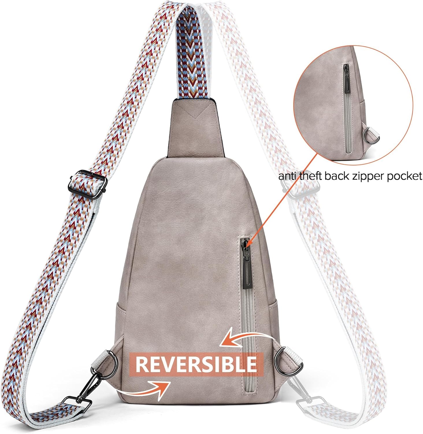 Sling Bag Crossbody Bags for Women Small Cross Body Bag Fanny Packs Chest Sling Purse for Daily Travel Leisure Sport - Image 6