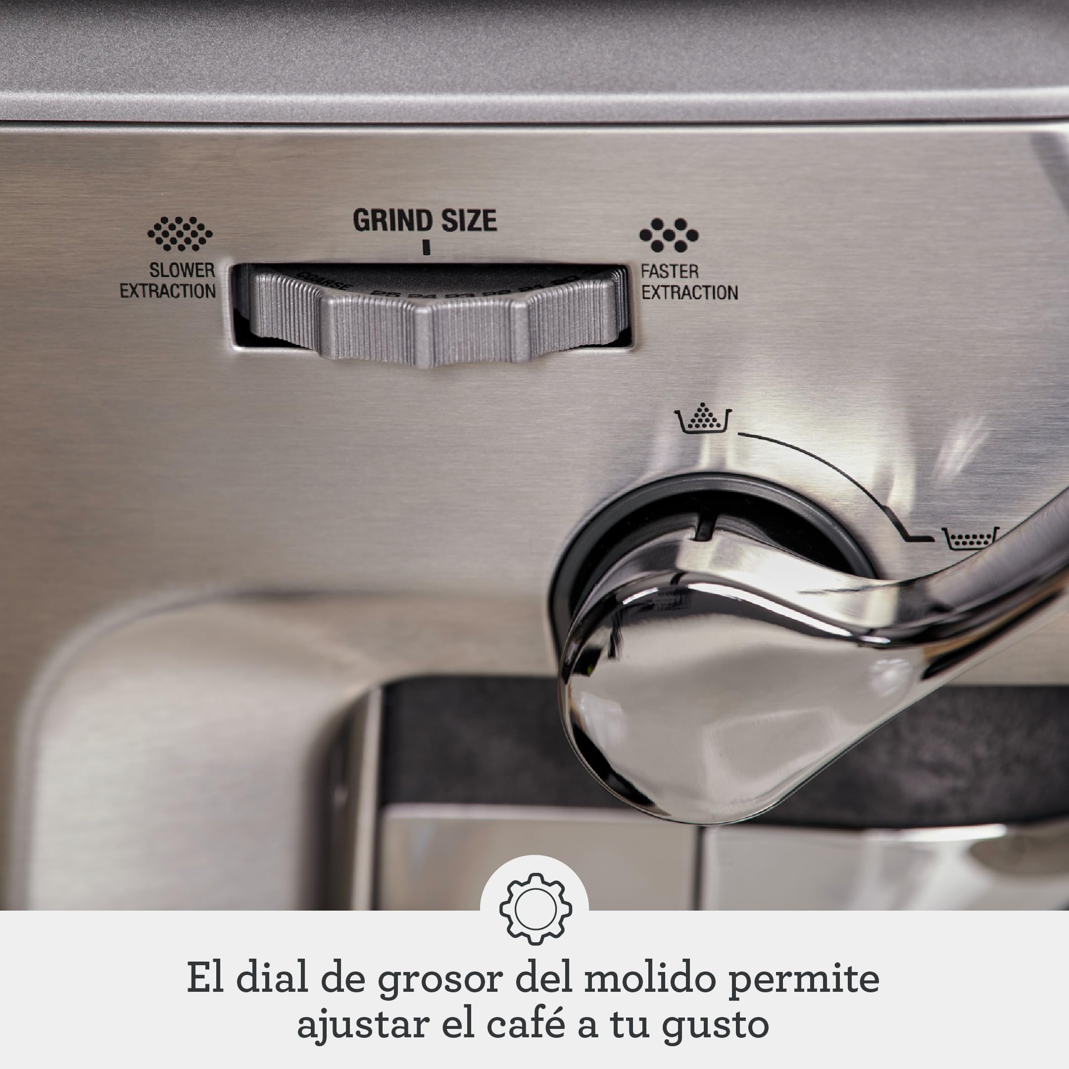 Sage - The Barista Express Impress - Cafetera Barista Express con Molinillo Integrado para Café en Grano - Dosificación y Prensado Automático 10 kg - Lanza de Vapor Manual - Acero Inoxidable Cepillado