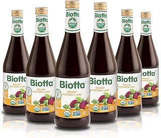 Biotta Organic Breuss Vegetable Juice - 100% Vegetable Juice for Energy, Immunity & Wellness - Excellent Source of Nutrients - All Natural, Non-GMO, Gluten-Free (16.9 Fl Oz, Pack of 6)