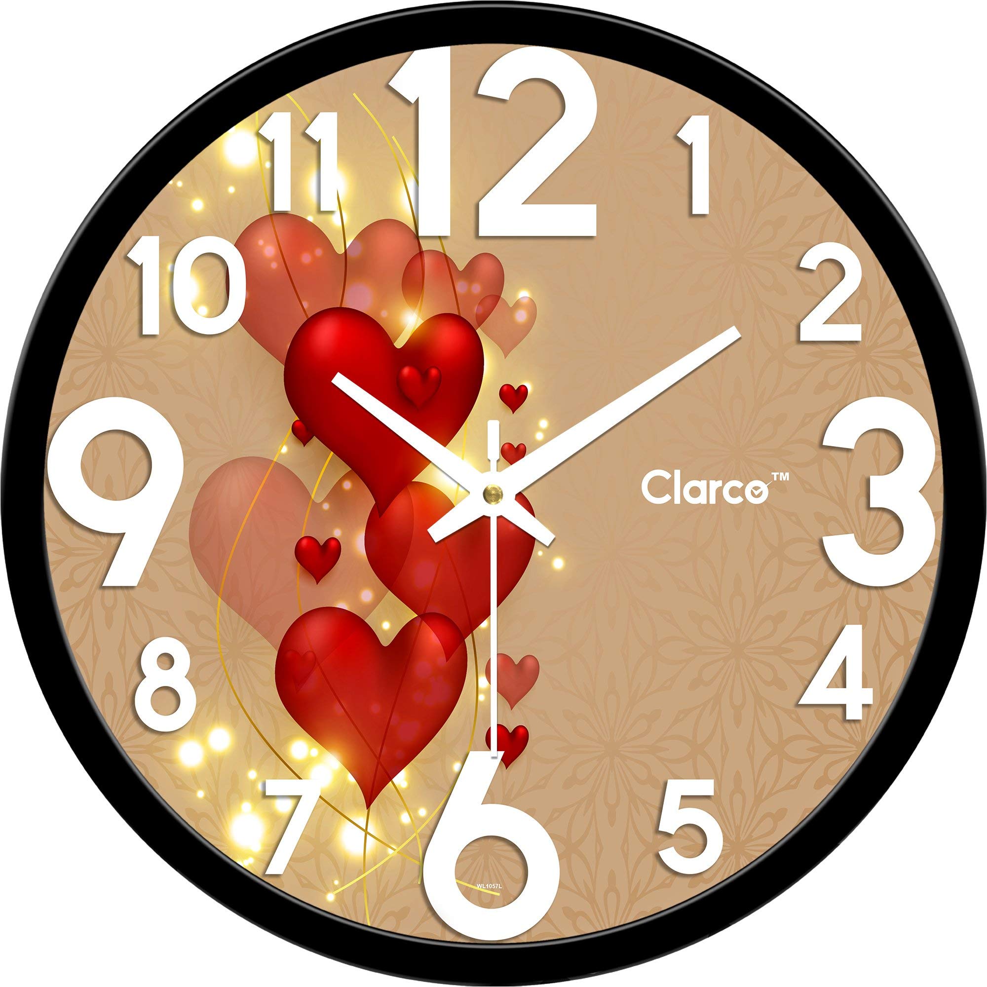 Clarco Love Theme Analogue Round Plastic Wall Clock with Glass for Home/Living Room/Bedroom/Kitchen/Office (12 x 12 Inch / 30 x 30 cm)(WL_1057LL) (B09WKCWJRQ) Amazon Price History, Amazon Price Tracker