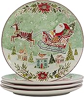 Vista 2 de Certified International Joy of Christmas - Juego de vajilla de 16 piezas, servicio para 4