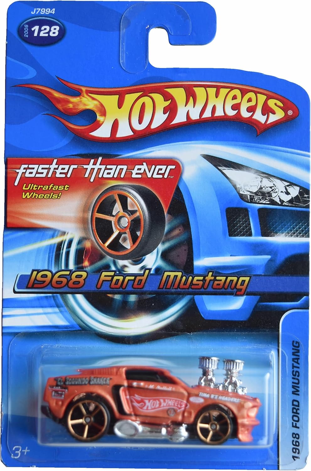 Hot Wheels 1968 Ford Mustang, Faster Than Ever #128