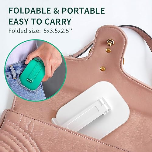 Miniatura 5 de iFine Soporte plegable ajustable para teléfono celular compatible con iPhone 12 y todos los teléfonos inteligentes, soporte móvil resistente,