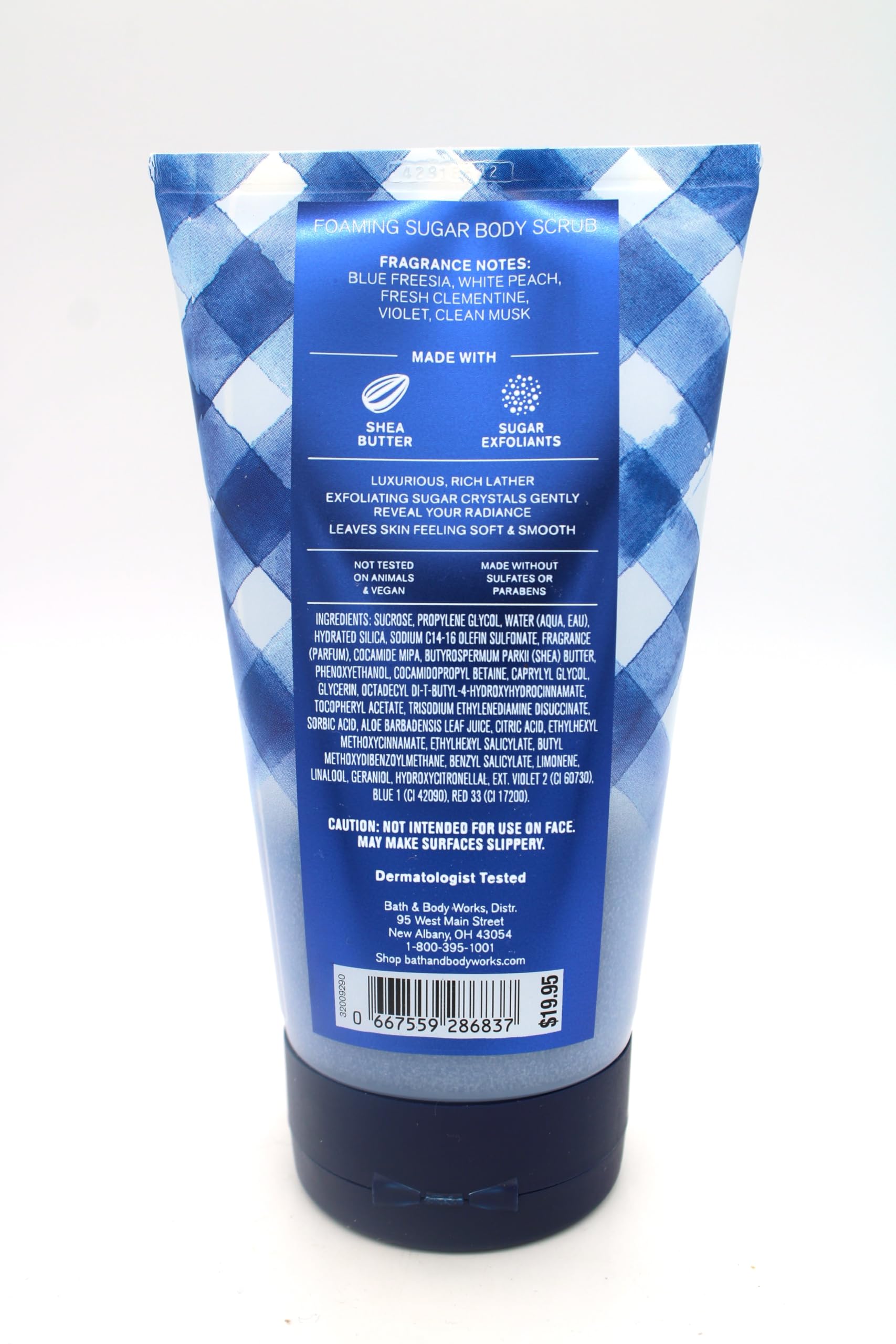 Generic Gingham, Bath and Body, Foaming Sugar Body Scrub, 8 oz