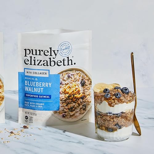 Miniatura 5 de purely elizabeth Avena con proteína de colágeno nogal de arándano amaranto copos de quinua azúcar de coco semillas de chía sin gluten sin OMG 8