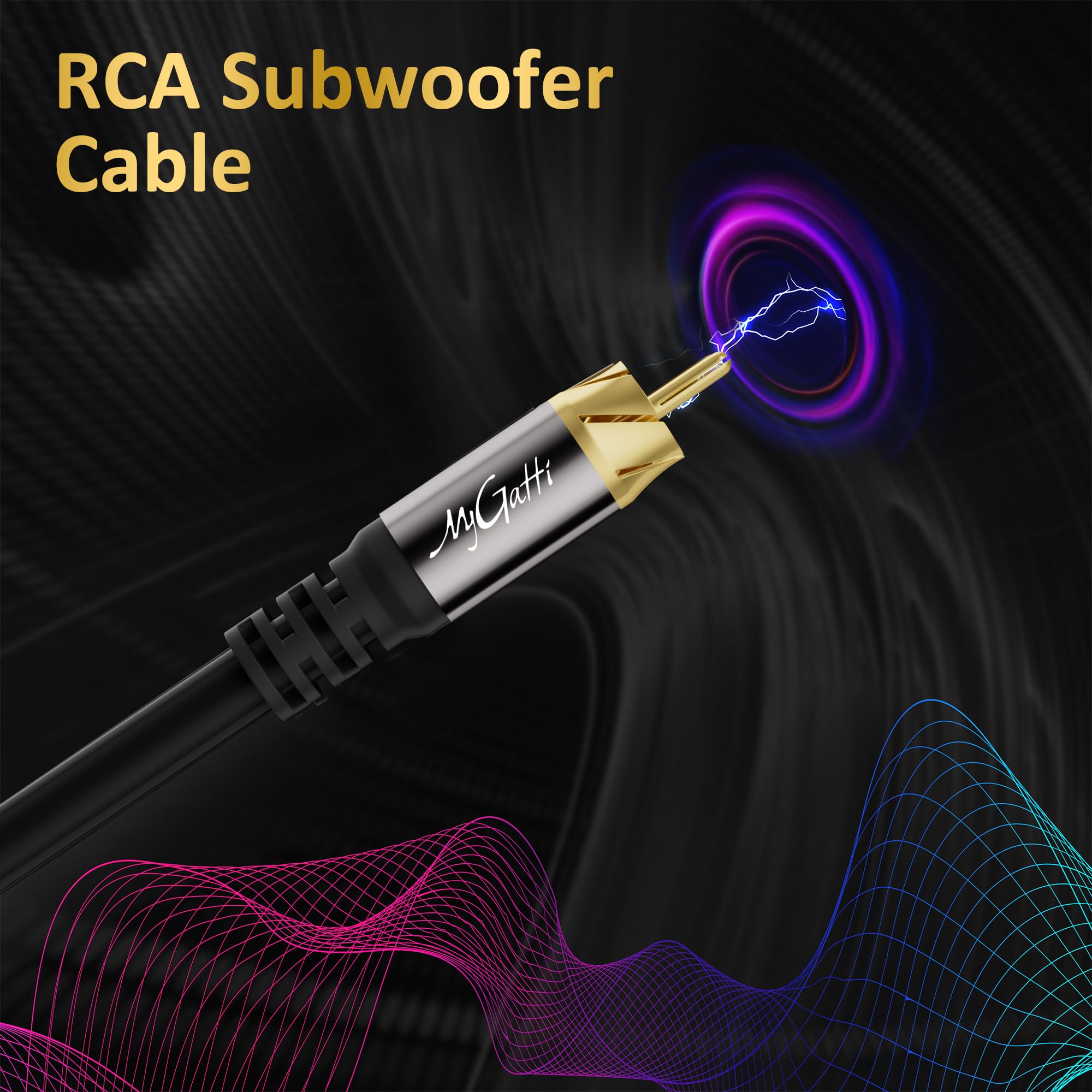 Cavo subwoofer 20 m,cavo RCA a RCA,doppia schermatura S/PDIF cavi Cinch coassiale digitale,per home theater,HDTV,subwoofer,sistema Hi-Fi,amplificatore,rame stagnato, +5 fascette