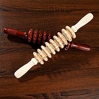 Vista 3 de Rodillo masajeador de madera, masaje de mano, punto gatillo, liberación muscular manual, 2