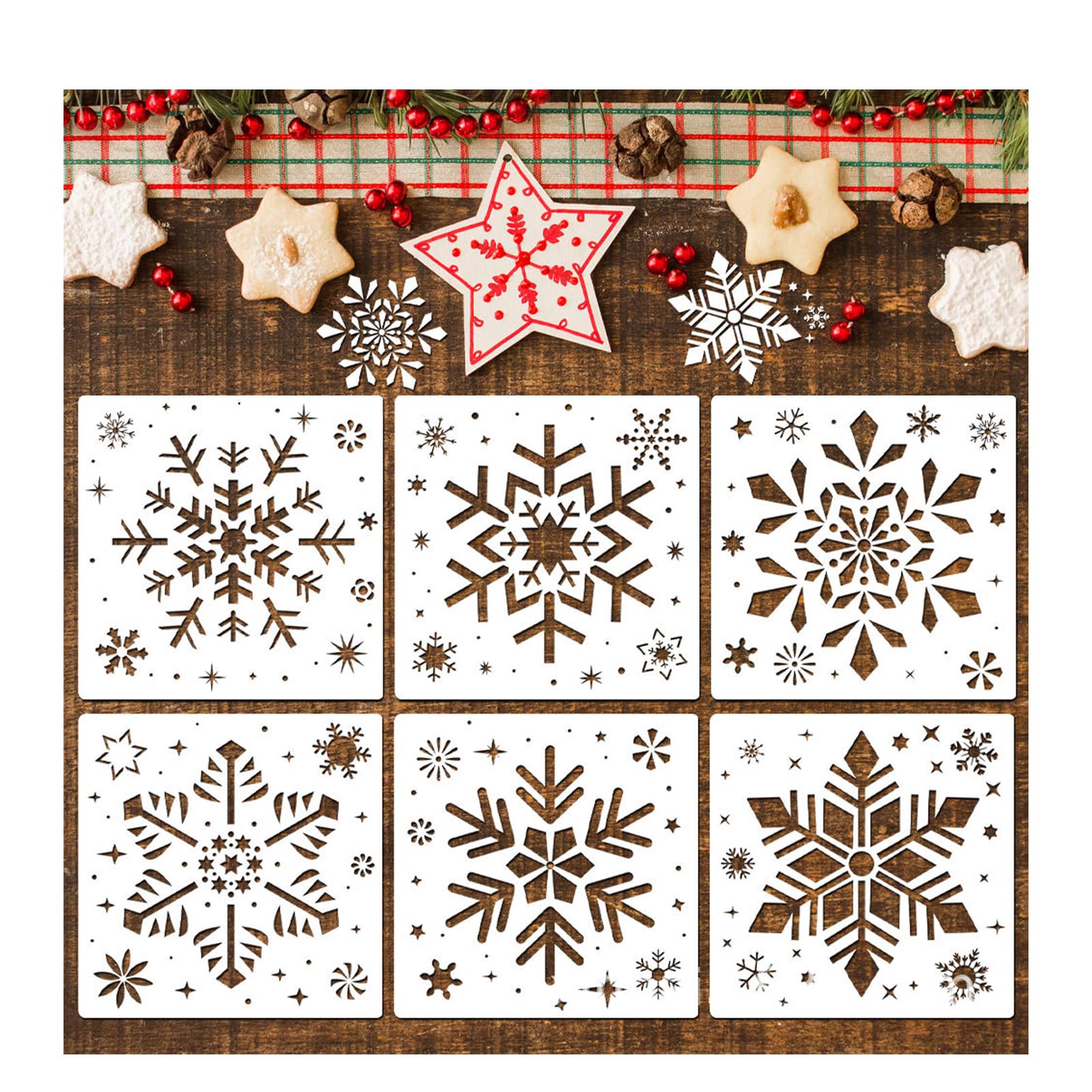 Stencil Fiocchi Di Neve - Mondo Fai Da Te - Foto 5