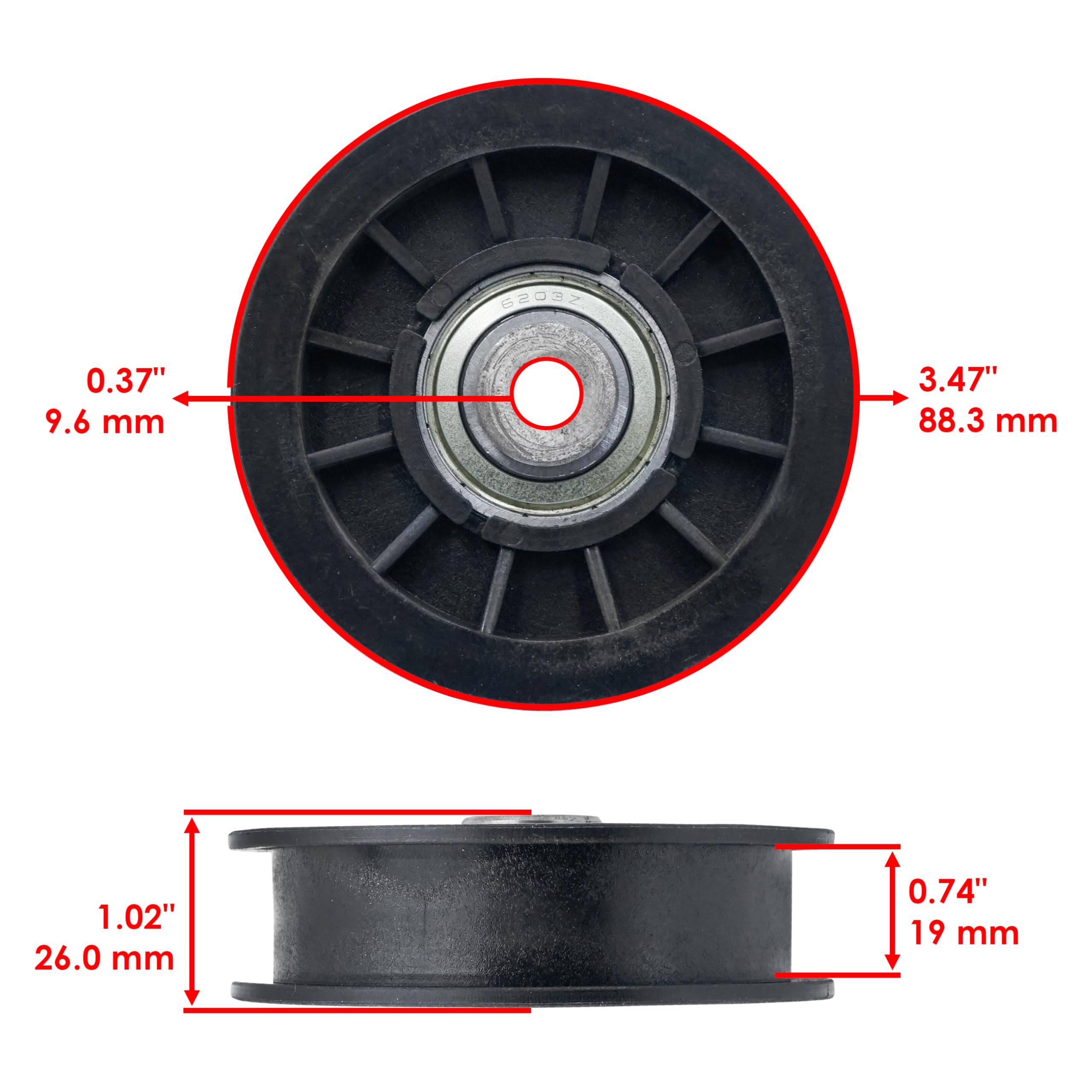 Yeah Racing TATA-006BU Aluminum 18T Pulley : Tamiya TA06 XV-01 PRO TC