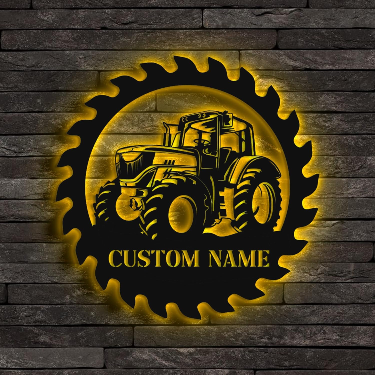 Personalized Tractors Metal Sign With LED Lights Tractors