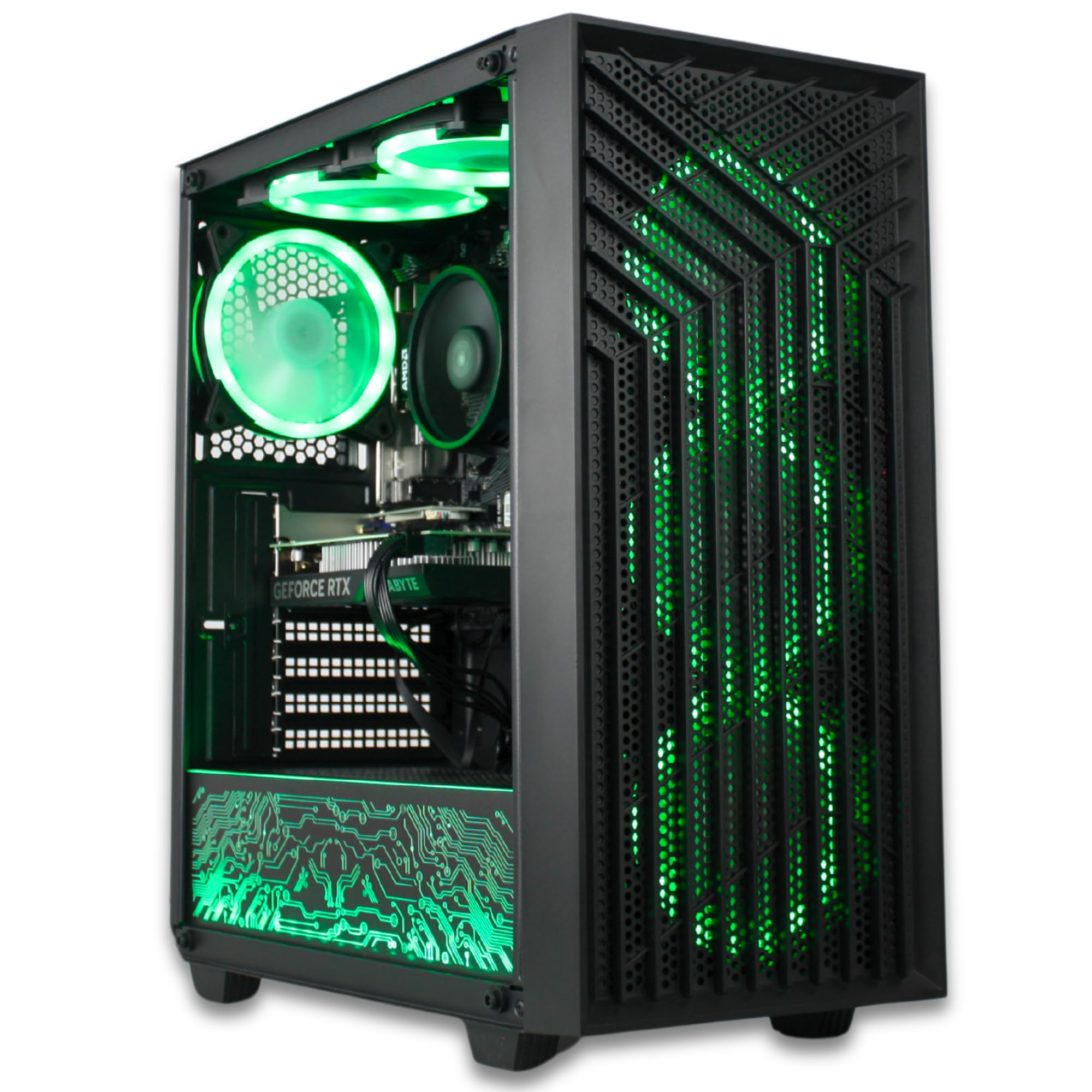 XUM Spartan Prebuilt Gaming PC: AMD Ryzen 5 5500, Nvidia GeForce RTX 5060 8GB, 32GB DDR4 RAM, 512GB NVMe SSD, 1TB HDD, 700W PSU 80+ Bronze, aRGB, WiFi, Windows 11 Home, VR Ready, Black Case