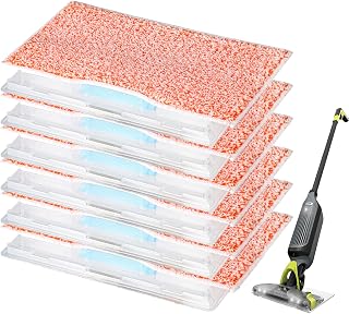 Reusable Durable Microfiber mop pad Compatible with Shark Vacmop VM252 VM250 VM200 Vacuum Mop Pad Refills (6 Pack)