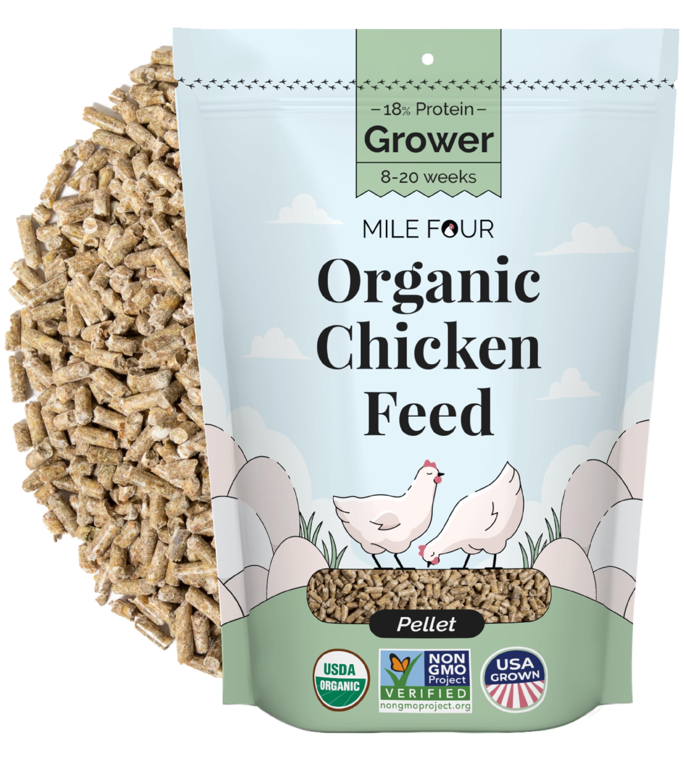 Buy Chicken Feed Grower , NonGMO, CornFree, SoyFree, Non
