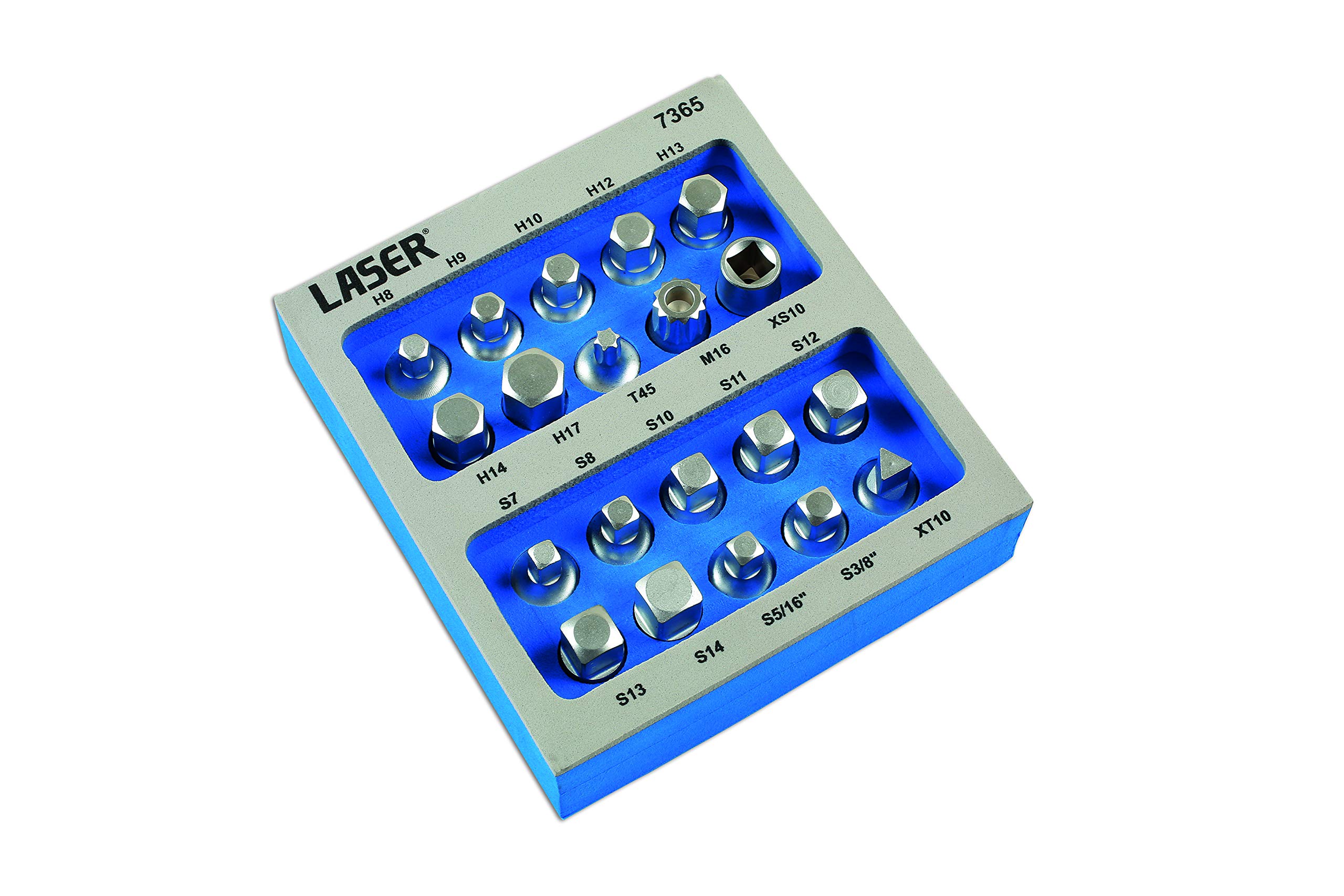 Laser 7365 Sump Plug Key Set 3/8" D 20pc