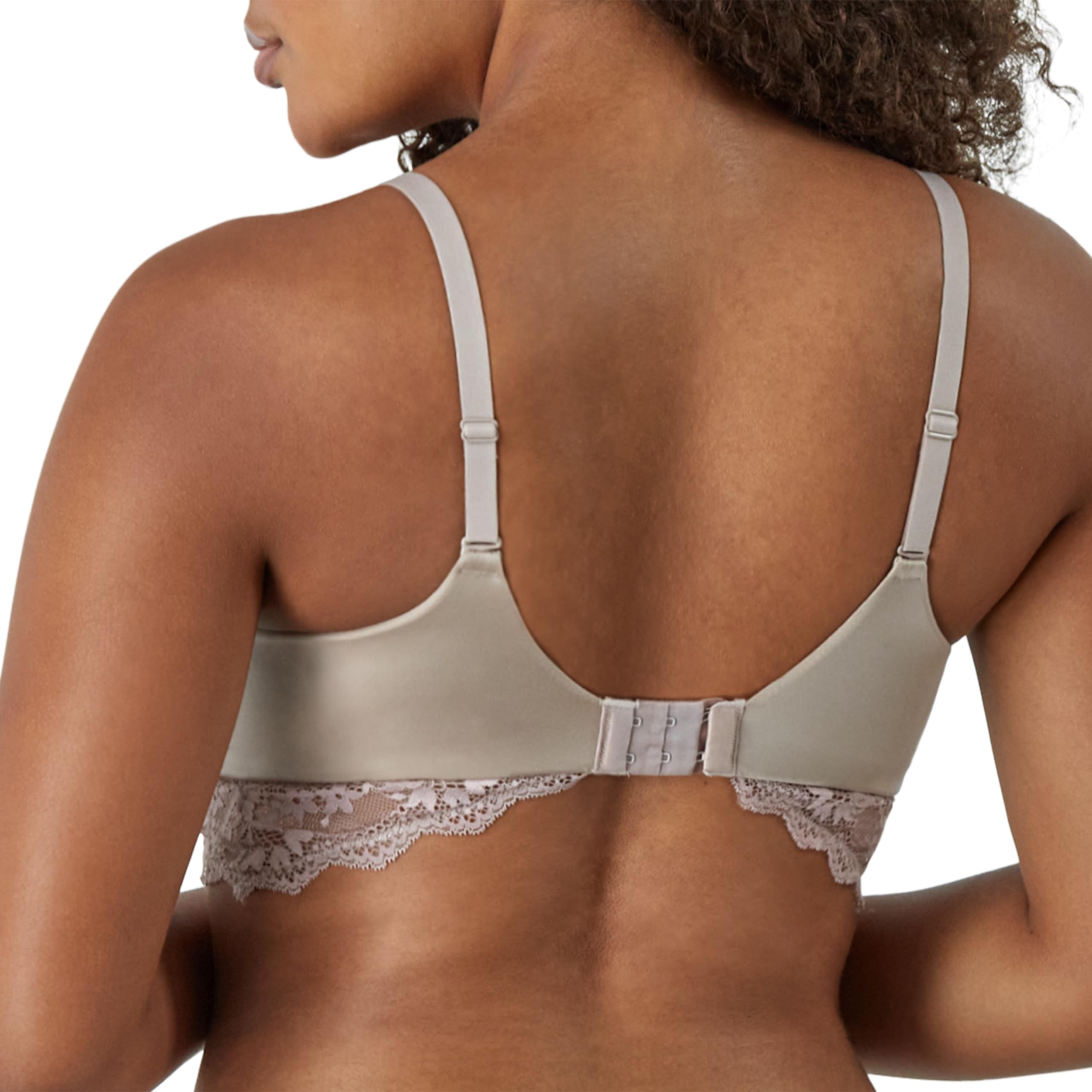 Maidenform Wireless Natural Lift & Shaping Convertible Bra with Lace Sujetador, Opaco para Mujer