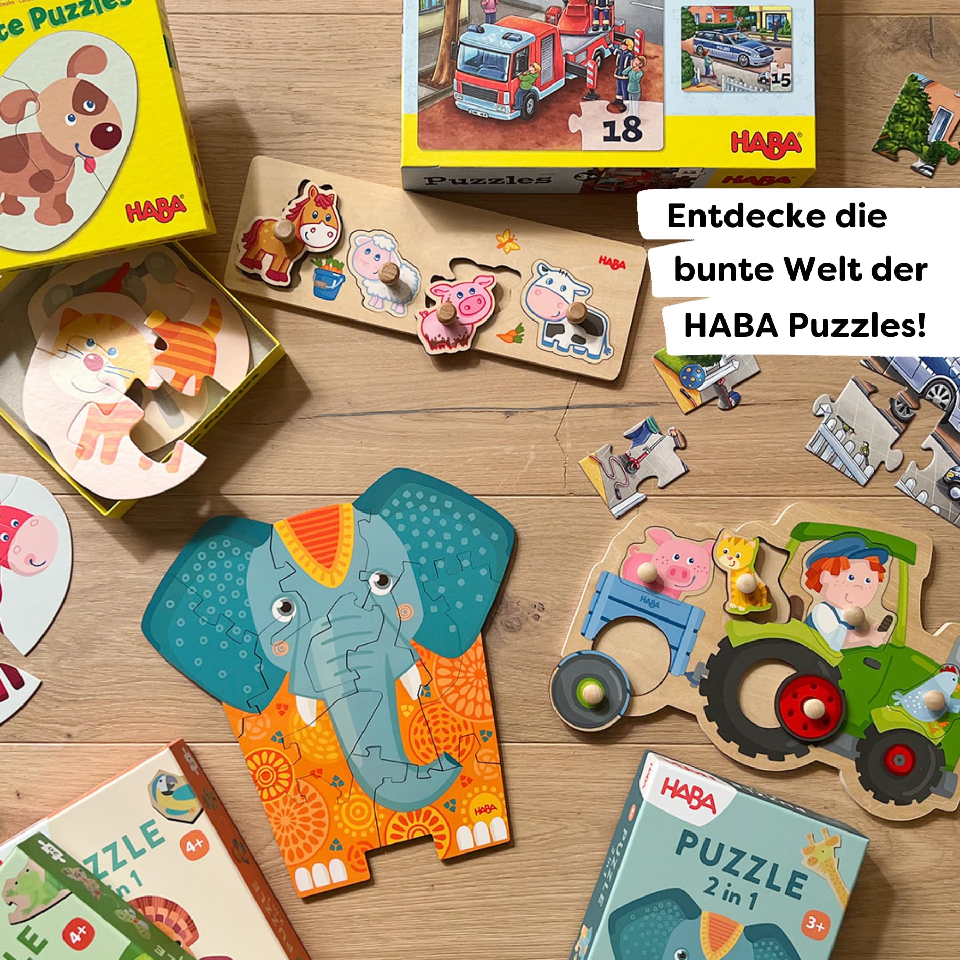 Puzzles Polizei, Feuerwehr & Co. 3 Motive