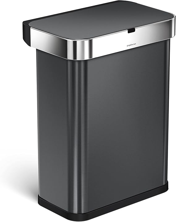 simplehuman 58 Liter / 15.3 Gallon Rectangular Voice and