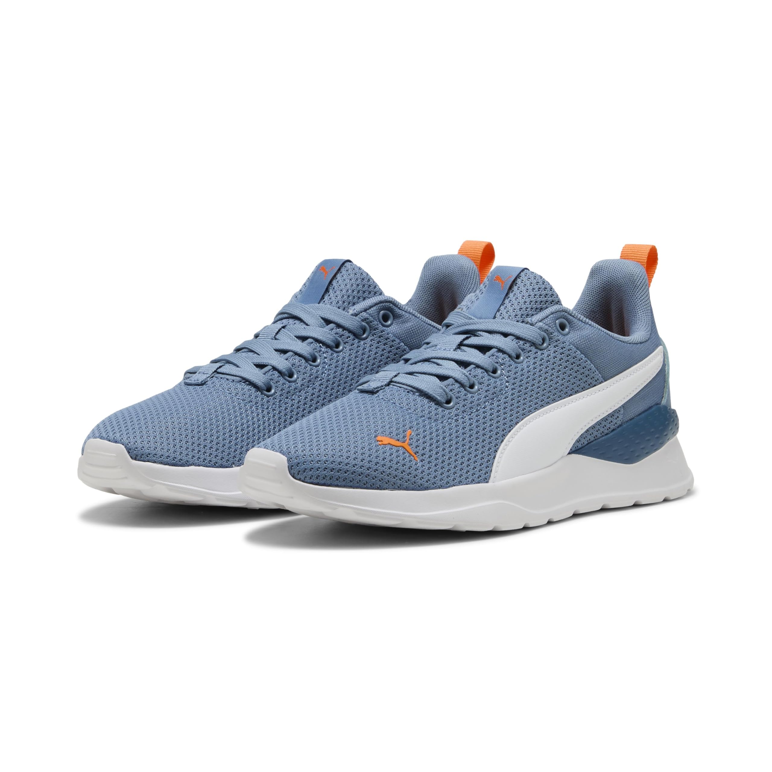 Puma Unisex-child Anzarun Lite Jr Cool Blue-puma White-ora Shoes 37 EU Cool Blue-PUMA White-Orange Glo