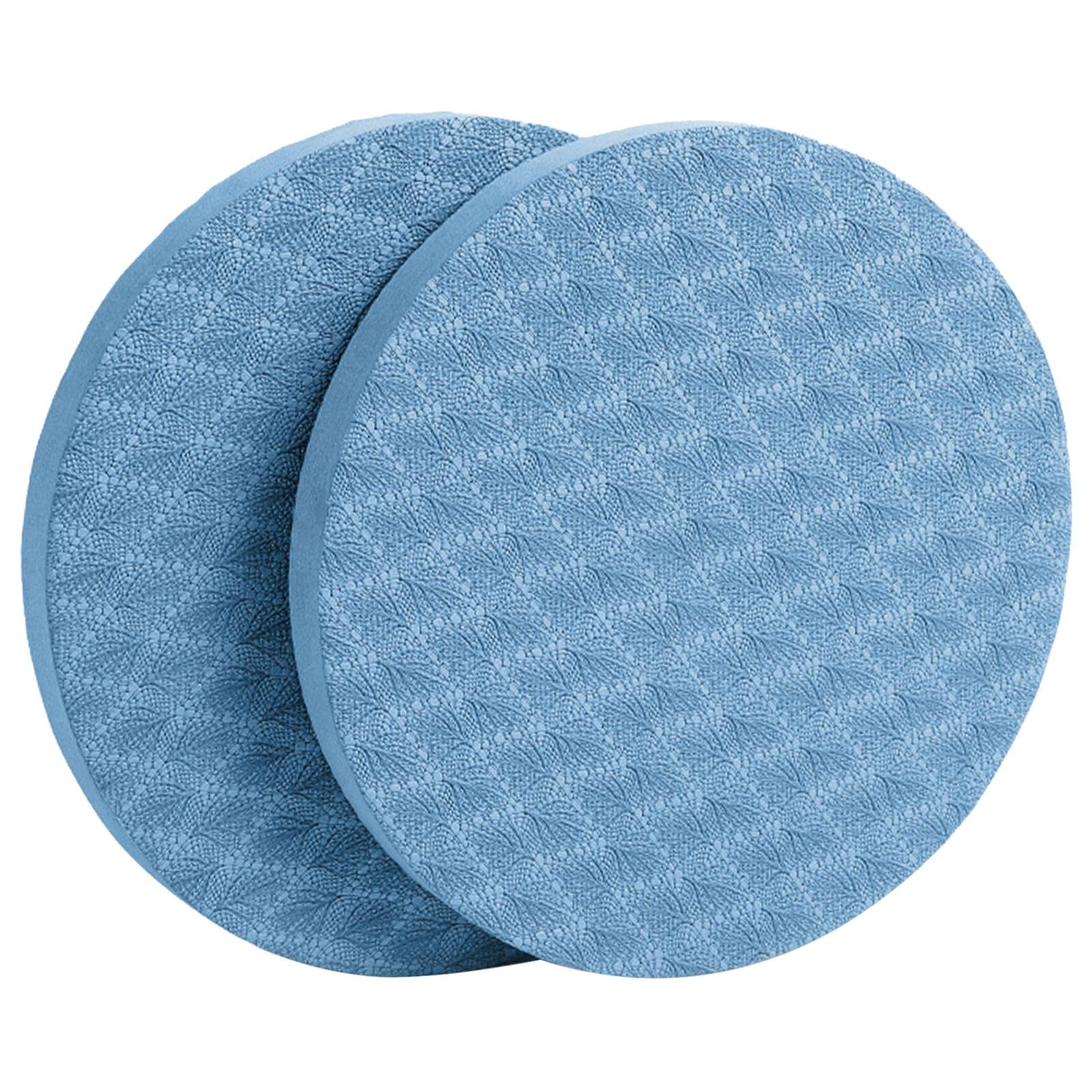 Enakshi® Anti Slip Small Round Knee Pad Yoga Mats 2 Pieces Portable for Gym Exercise Blue|Sporting Goods | Fitness, Running & Yoga | Fitness Equipment & Gear | Exercise Mats-image-21