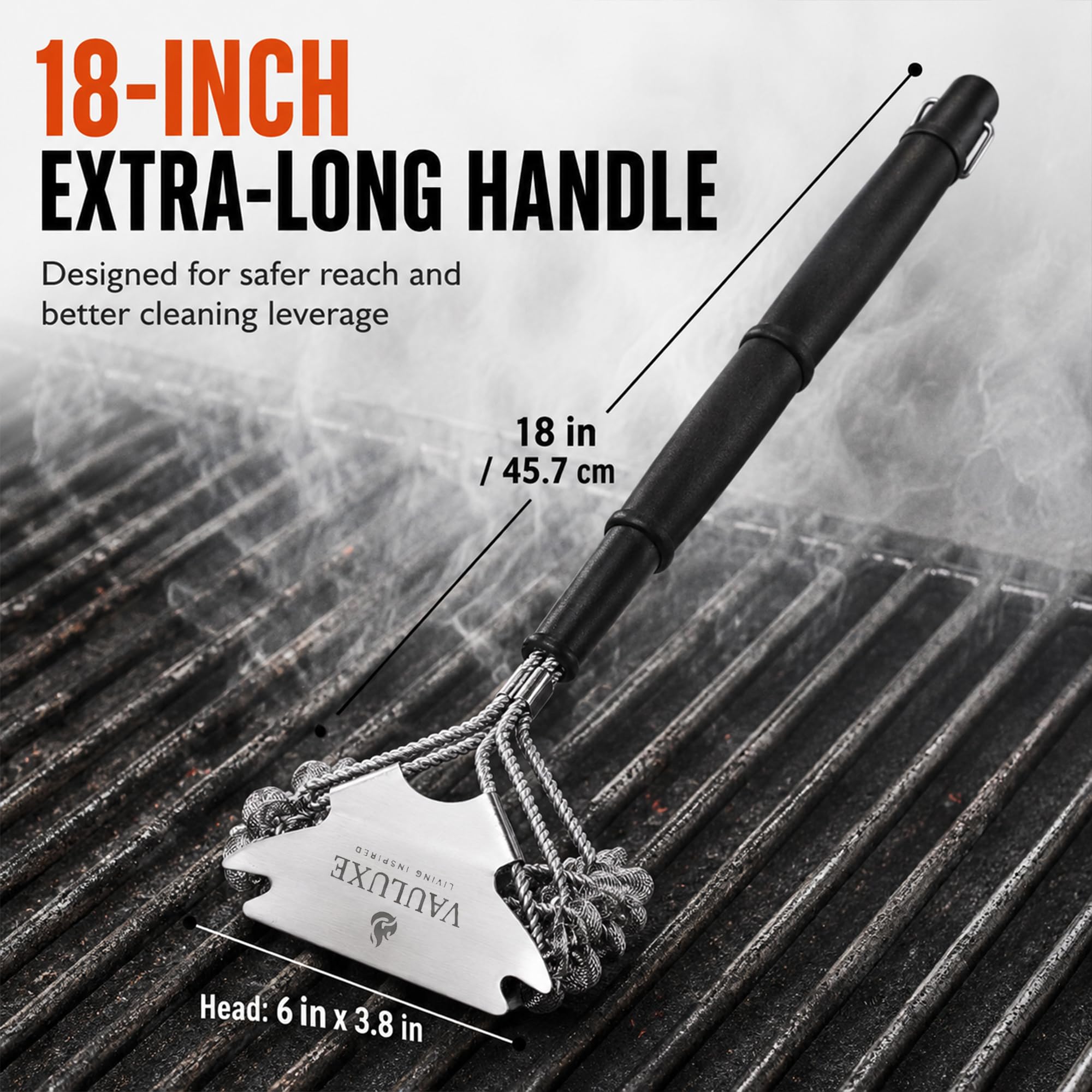 Bristle-Free Grill Brush - Easy BBQ Cleaning -2