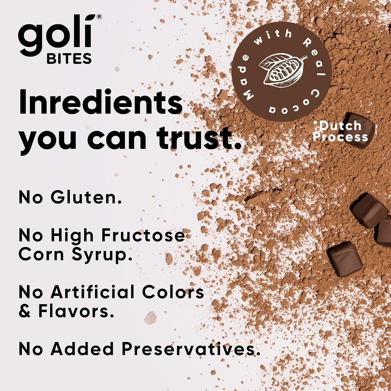 Goli® Multi Vitamin Bites - 90 Count - Milk Chocolate Vanilla Cocoa Flavor 10+ Vitamins & Nutrients for Overall Health & Wellbeing, Immune Support, Nervous System Support, Bone and Muscular Health