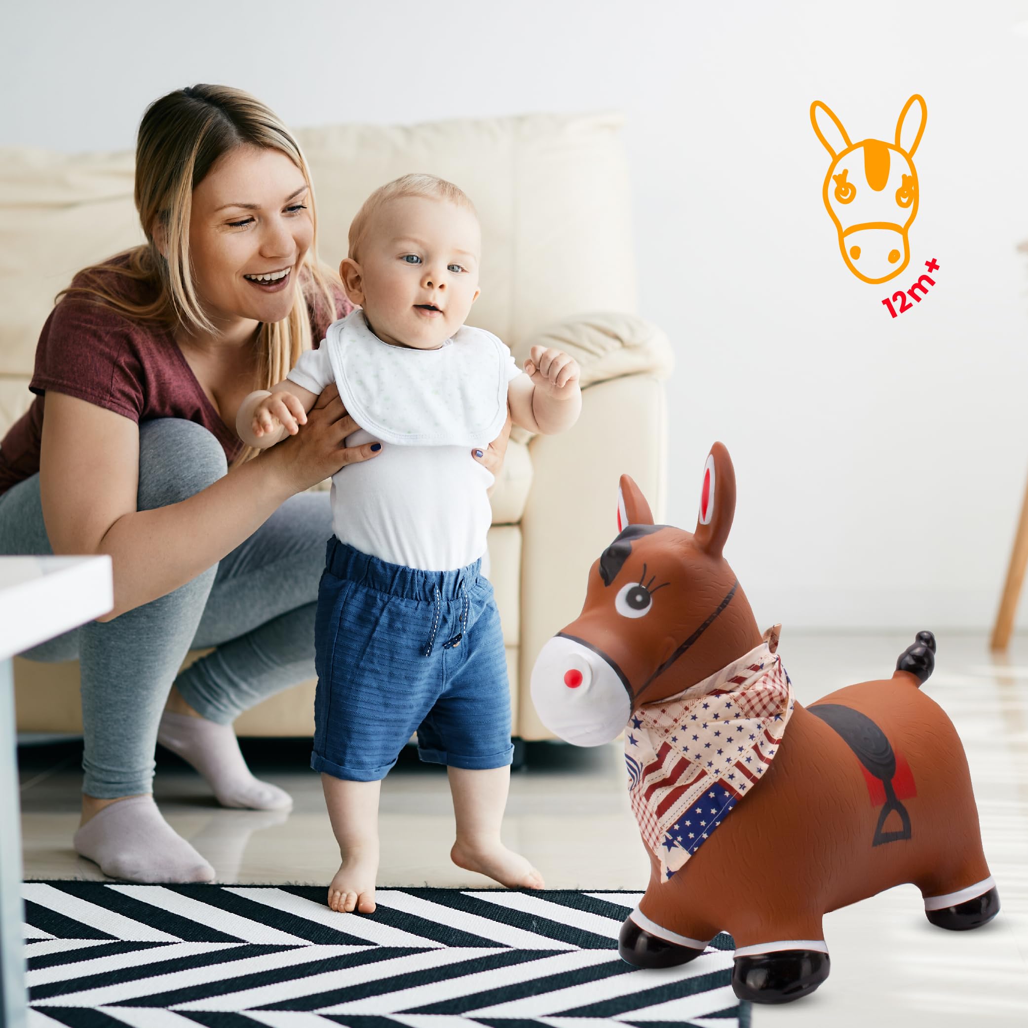 Pelota Saltarina SUN BABY Saltador Hinchable Para Niu00f1os Hasta