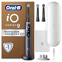 Oral-B Spazzolino Elettrico Ricaricabile iO 9 Nero, 3 Testine Di Ricambio