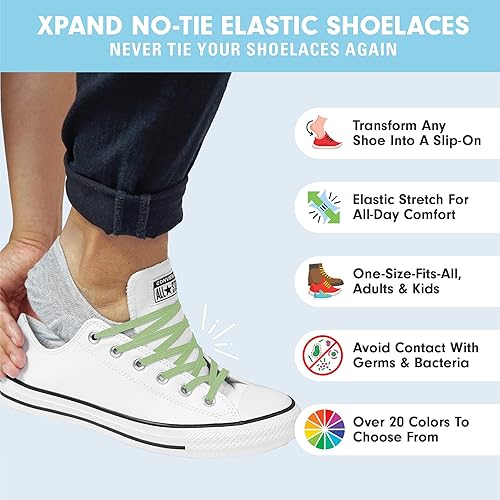Miniatura 2 de Xpand Sistema de cordones sin ataduras con cordones elásticos, talla única para todos los zapatos de adultos y niños