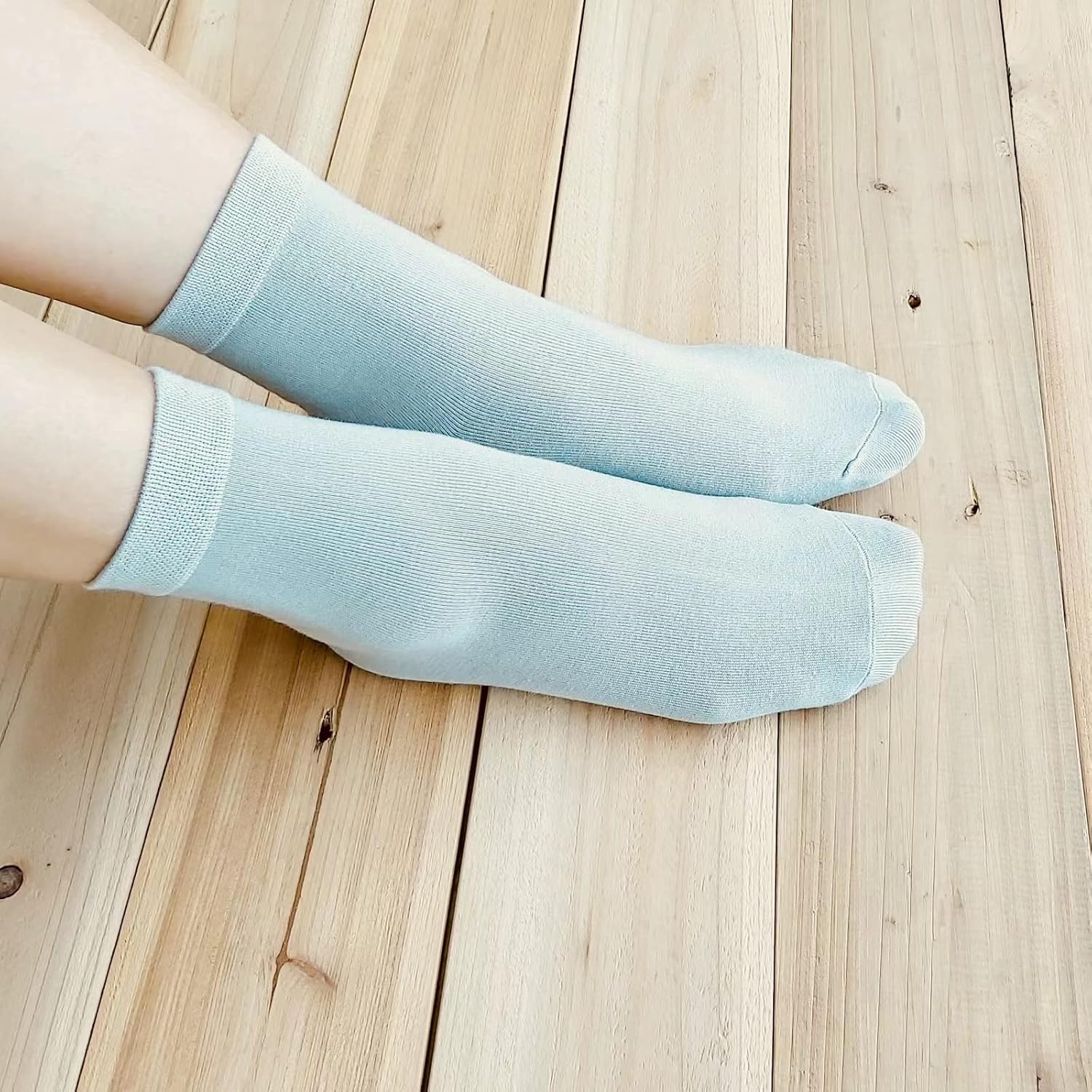 MELUSA 5 Pairs Bamboo Viscose Ankle Socks for Women, Soft Lightweight Breathable Seamless Toe Socks - Image 6