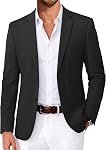 COOFANDY Men's Casual Blazer Slim Fit Suit Jackets Two Button Lightweight Knit Sport Coat