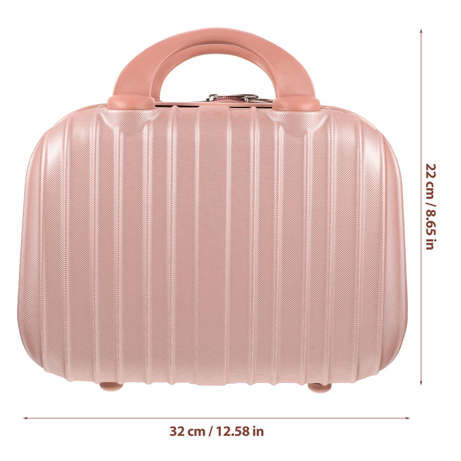VILLCASE Borsa Portatrucchi Portatile Rosa Oro Contenitore Cosmetici Grande Capacità Maniglia Custodia Multifunzione per Viaggio e Uso Quotidiano