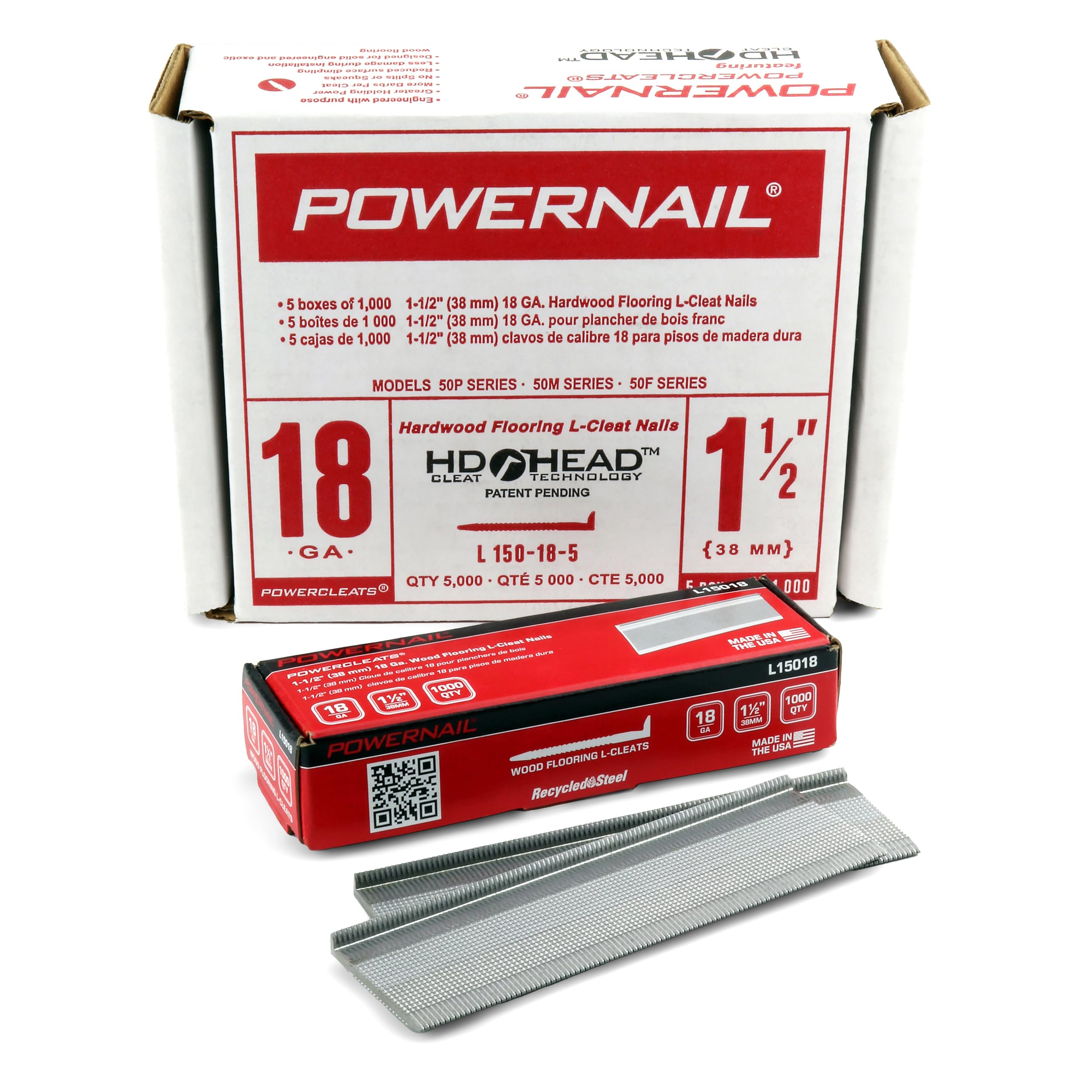 --0²nail-- Amazon.com: Powernail L150185 18-Gauge 1-1/2-Inch Length