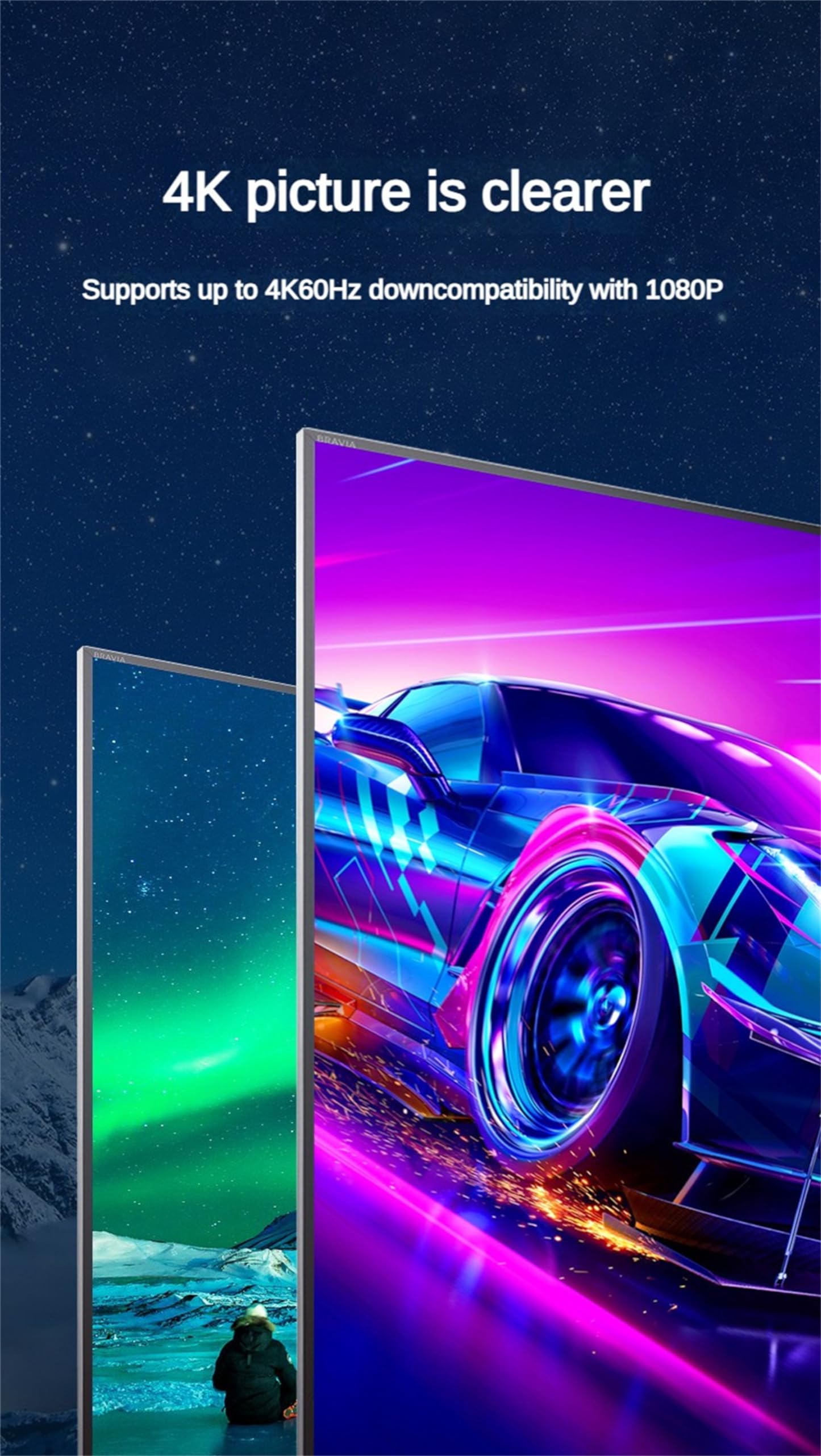 Splitter HDMI 4K 60HZ 1x 9, convertitore di splitter video 1 - in 9 - Out Display Multi - Condividi Supporta la funzione di gestione della risoluzione EDID 1 pc a Monitor multipli