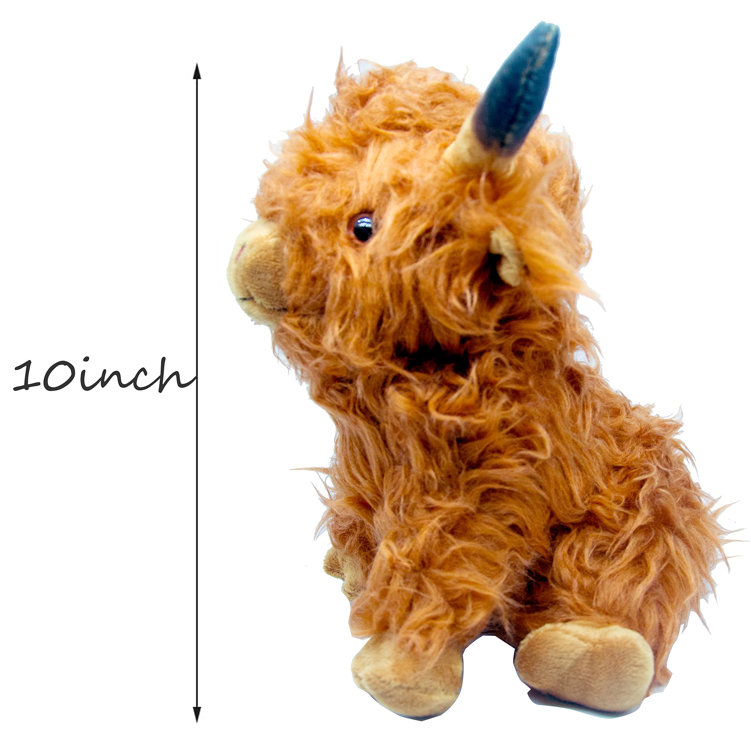 牛の形の茶色いぬいぐるみ Amazon.co.jp: EVOLVEOVER ハイランド 牛 ぬいぐるみ リアル