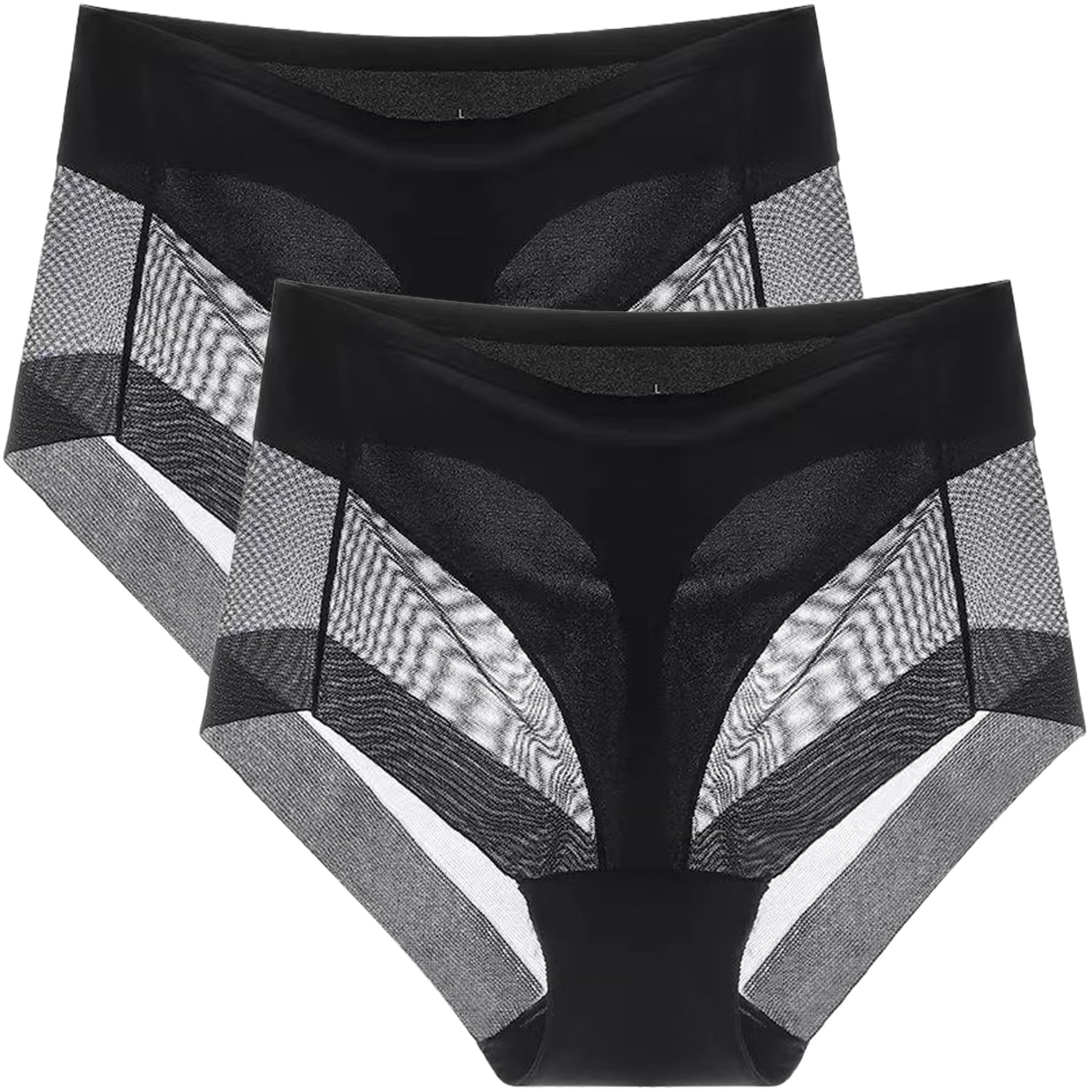 Women’s Underwear for Bigger Butt Control Panties High Waist Briefs -2PACK