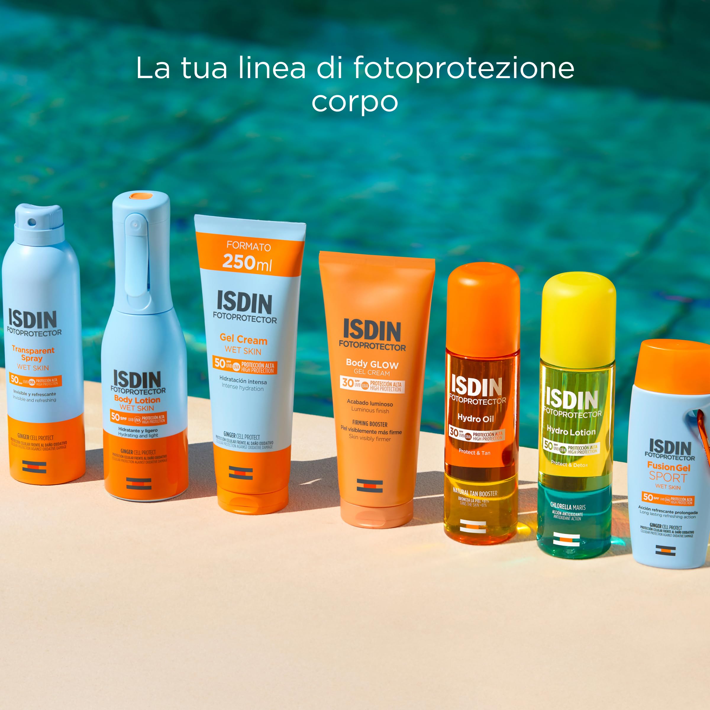 ISDIN Fotoprotector Body Lotion SPF 50, Protezione Solare Corpo Leggera in Spray con Erogatore a Pistola, Crema Solare che Idrata Intensamente la Pelle, 250ml
