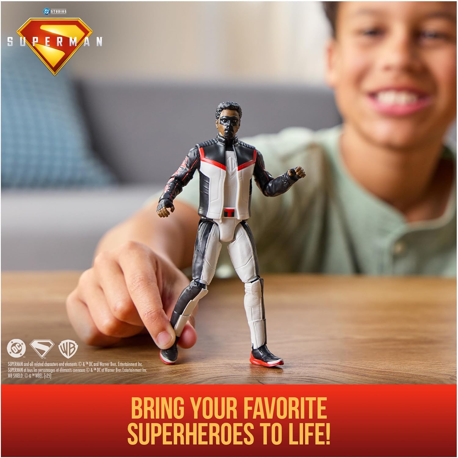 DC Comics, Superman, Mr. Terrific, 6-Inch Action Figure, Authentic Superman Movie Styling, Super Heroes Kids Toys for Boys and Girls Ages 4 and Up