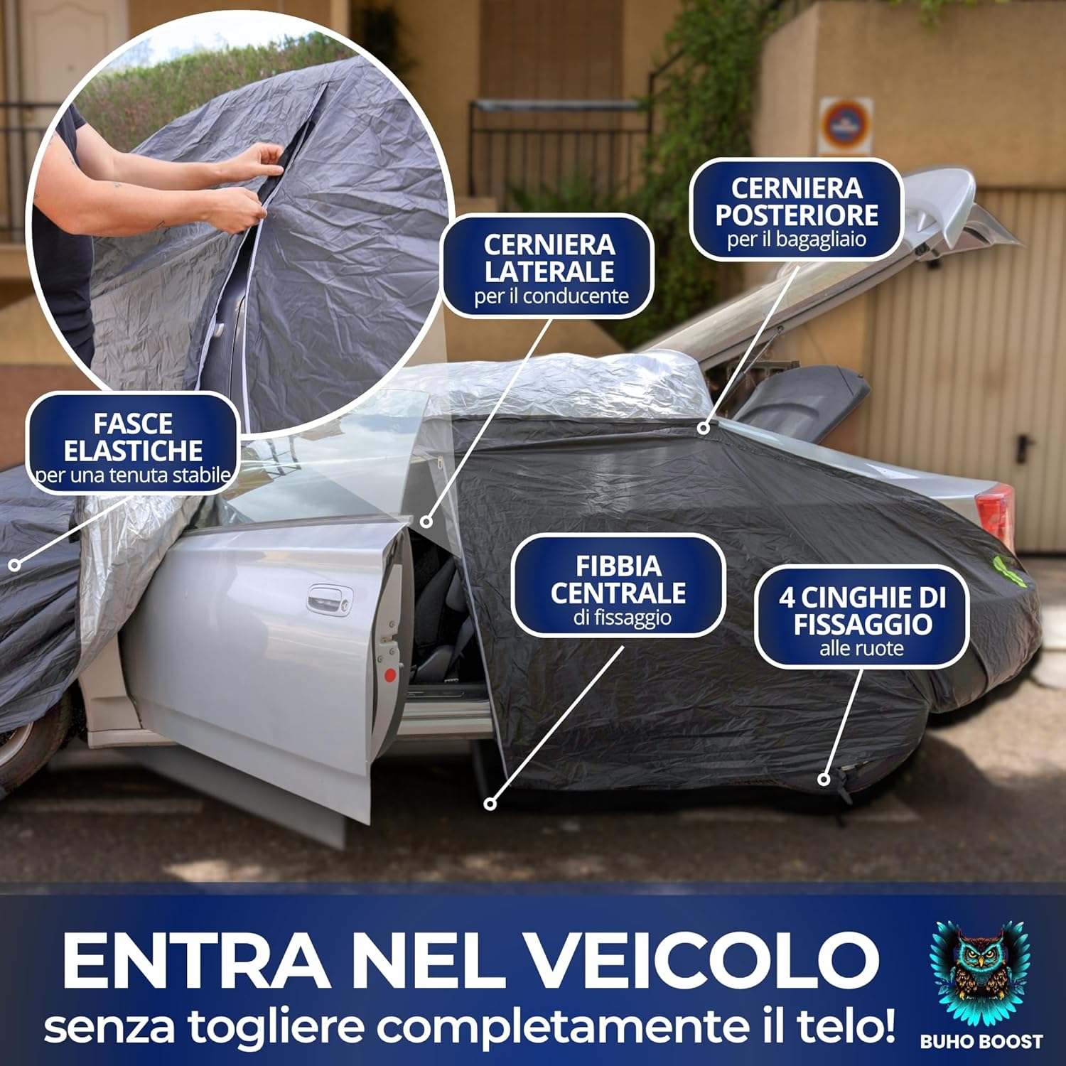 Reflexné pásy autoplachty BuhoBoost