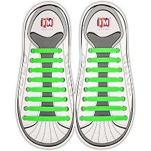 INMAKER No Tie Shoe Laces for Adults and Kids, Elastic Shoelaces for Sneakers, Rubber Silicone Tieless Laces