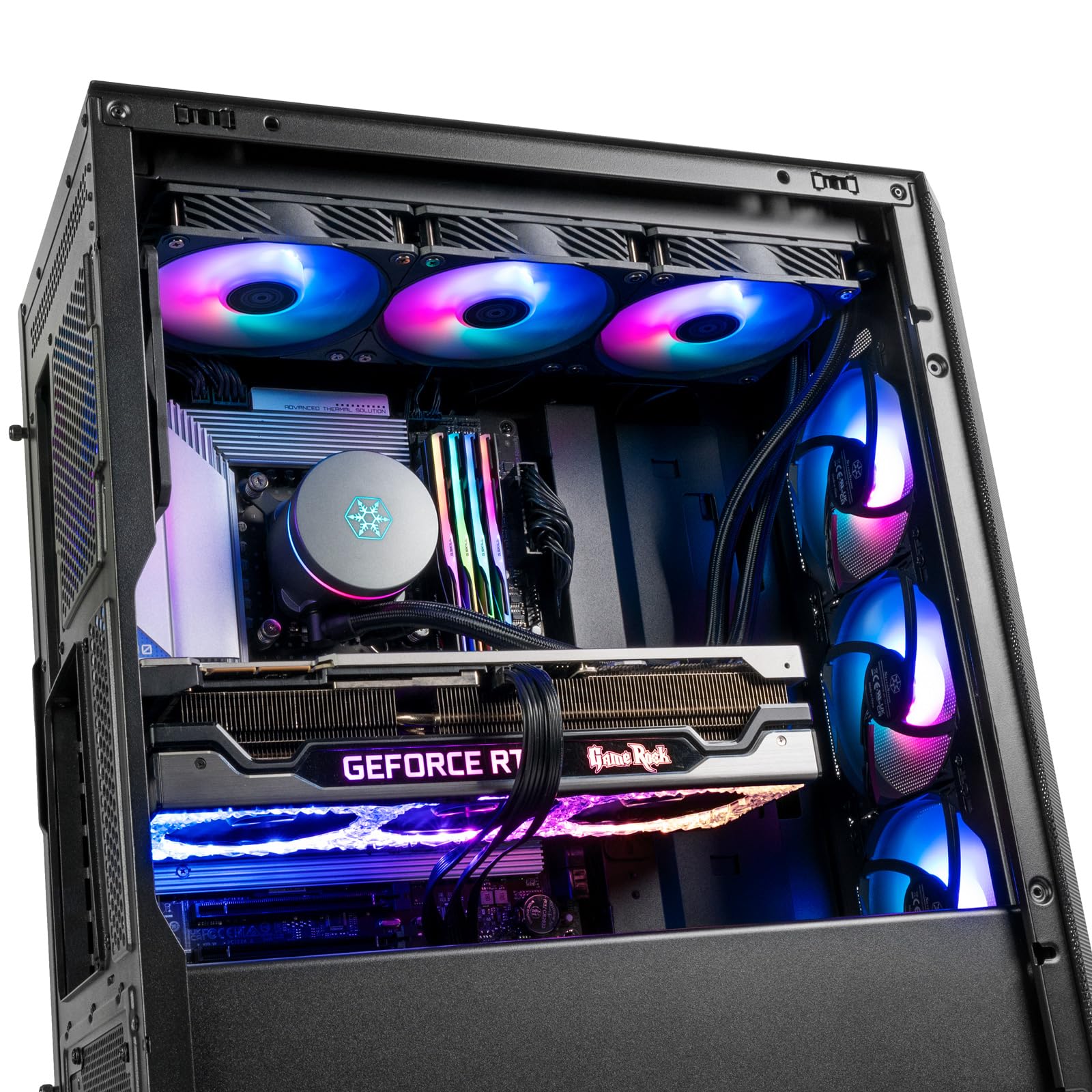 Silverstone Fara 514x Schwarz Tempered Glass (ssT-Fa514X-Bg)