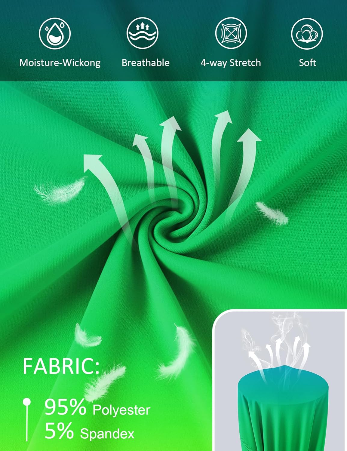 Avoogue Women UPF 50+ UV Shirts Long Sleeve with Thumb Holes Workout Sun Shirt Quick Dry Athletic Hiking Running Tops - Image 6