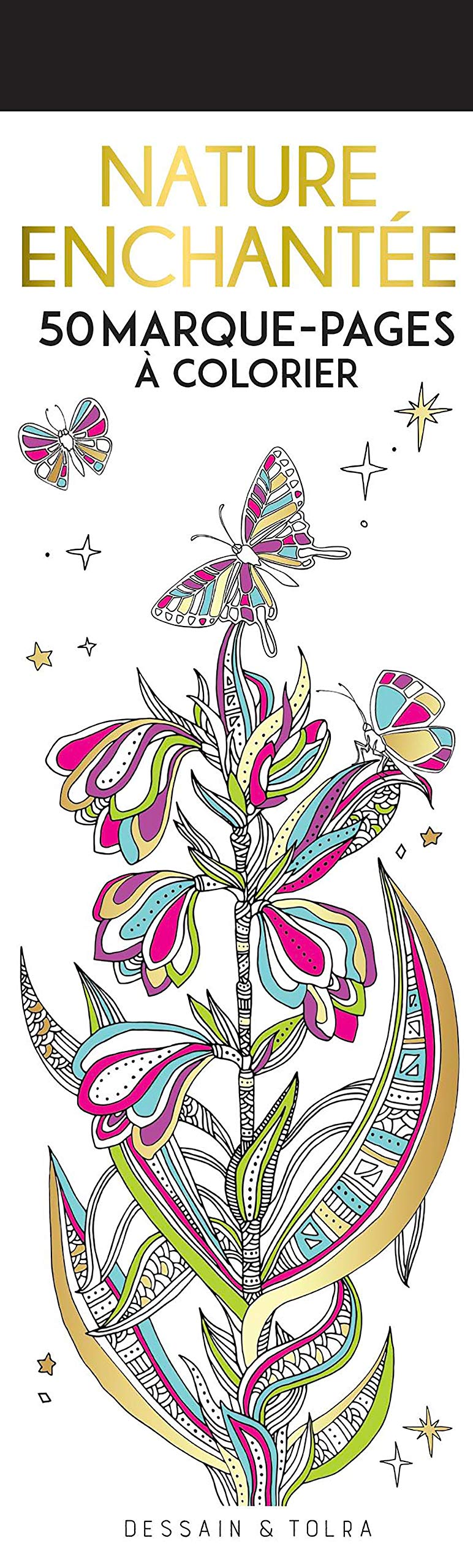 Marque-pages Nature enchantée: 50 marque-pages à colorier