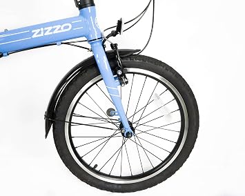 ZiZZO Via 20 Folding Bike-Lightweight Aluminum Frame Genuine Shimano 7-Speed 26lb
