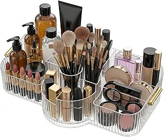 Organizador de maquillaje giratorio para toca...