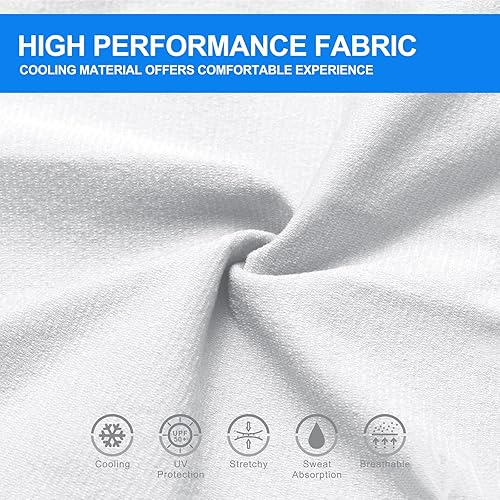 Miniatura 5 de 4 pares de mangas de protección solar UV para hombres y mujeres, refrescante, UPF 50, para béisbol, ciclismo, baloncesto