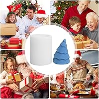 Vista 5 de 3D Christmas Tree Candle Mold, Tree Shaped Silicone Epoxy Resin Mold, Xmas Handmade Candle Making Mould for Fondant Cake, Aromatherapy Candle