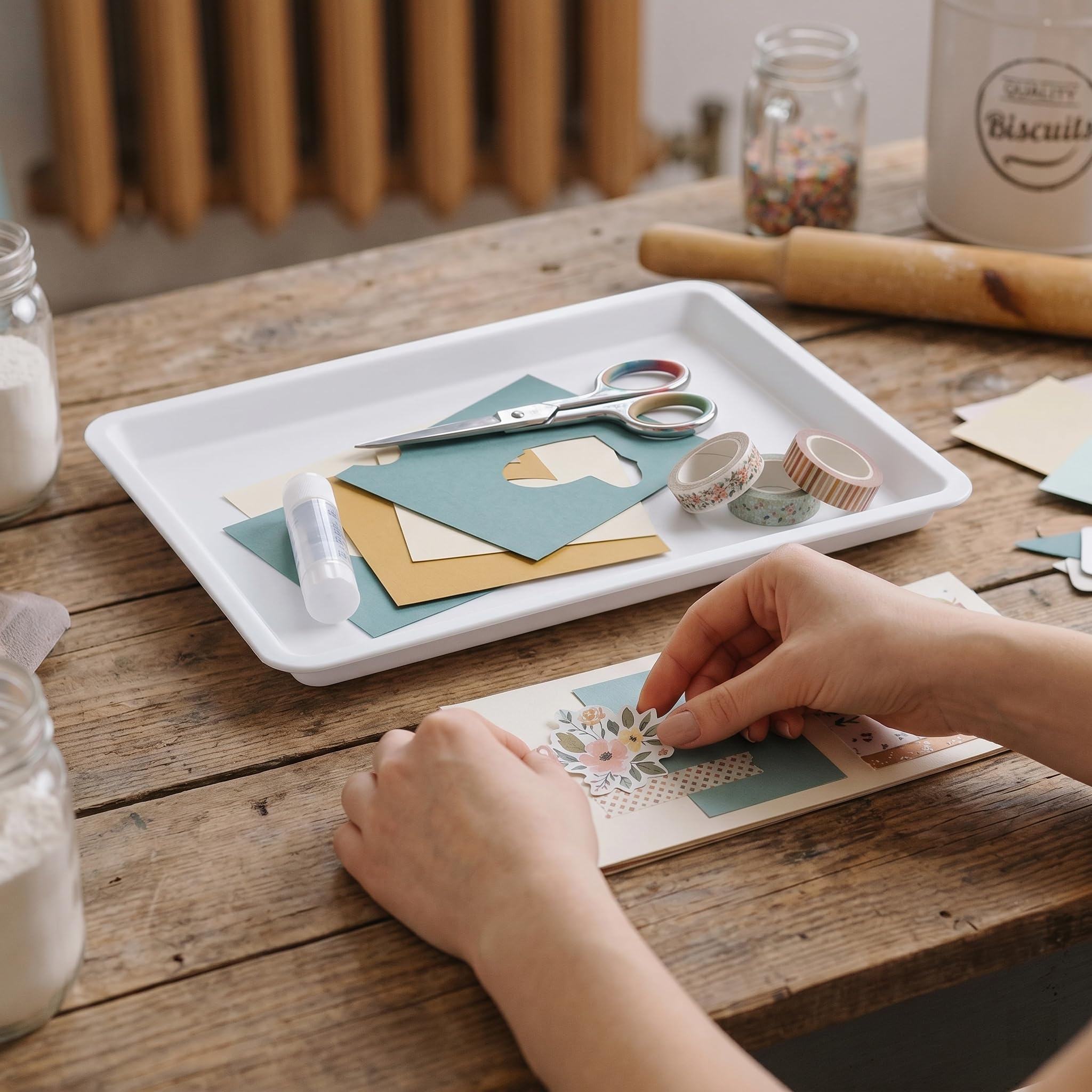 10 vassoi plastic per attività artistiche e artigianali, scuola e casa, progetti fai-da-te, pittura, perline, organizzazione forniture